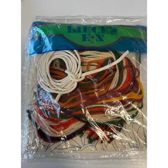 1976 Crewel Mushroom 17” Pillow Kit Unopened - Picture 7 of 9